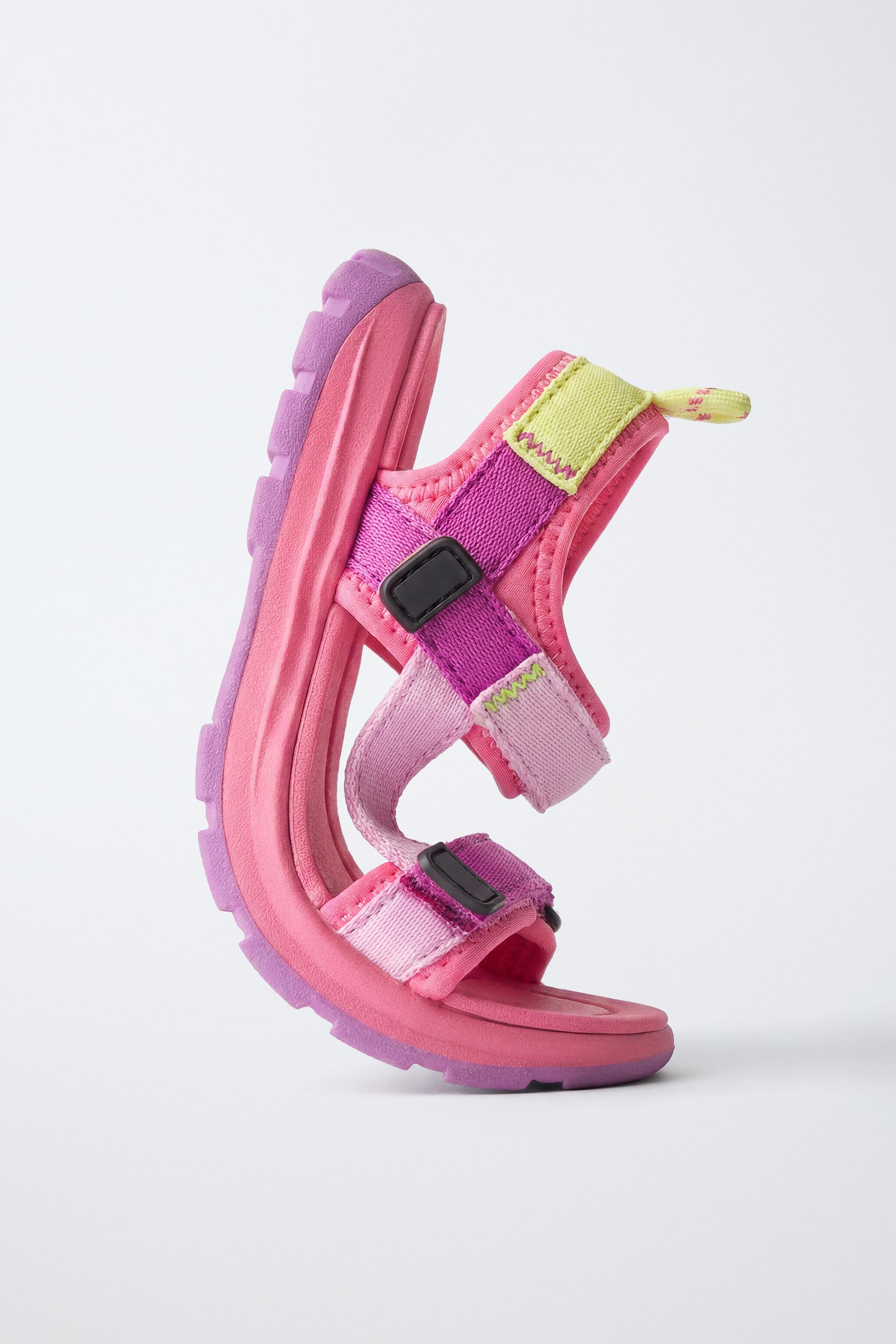 Детские сандалии Zara MULTICOLOR TECHNICAL SANDALS — фото 4