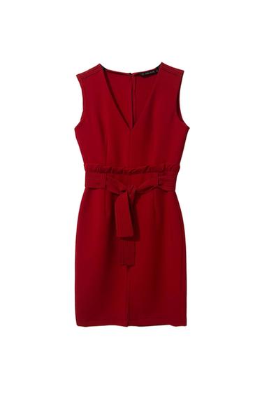 VESTIDO AJUSTADO CINTURÓN