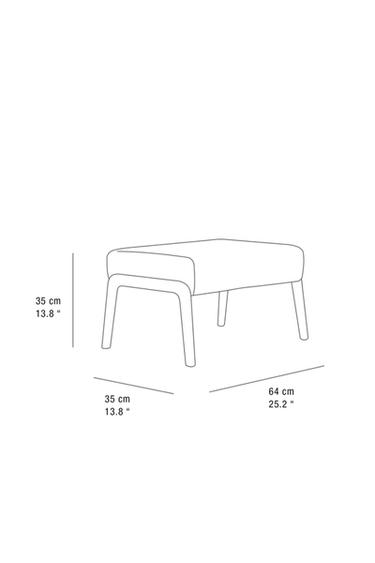ASH WOOD AND LINEN FOOTREST STOOL - Light beige by Zara - Image 6