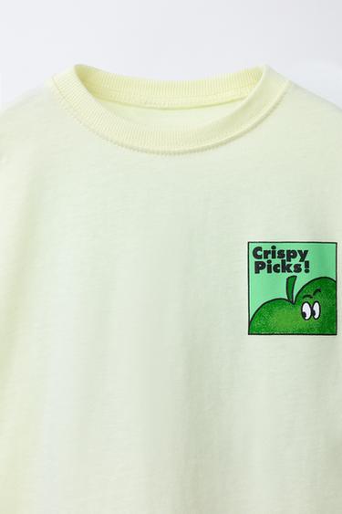FRUIT PRINT T-SHIRT - Light yellow by Zara - Image 2