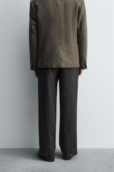 100% WOOL PLEATED TROUSERS LIMITED EDITION - Anthracite grey by Zara - Image 2