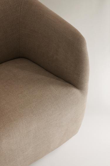 LINEN ACCENT CHAIR - Light beige by Zara - Image 2