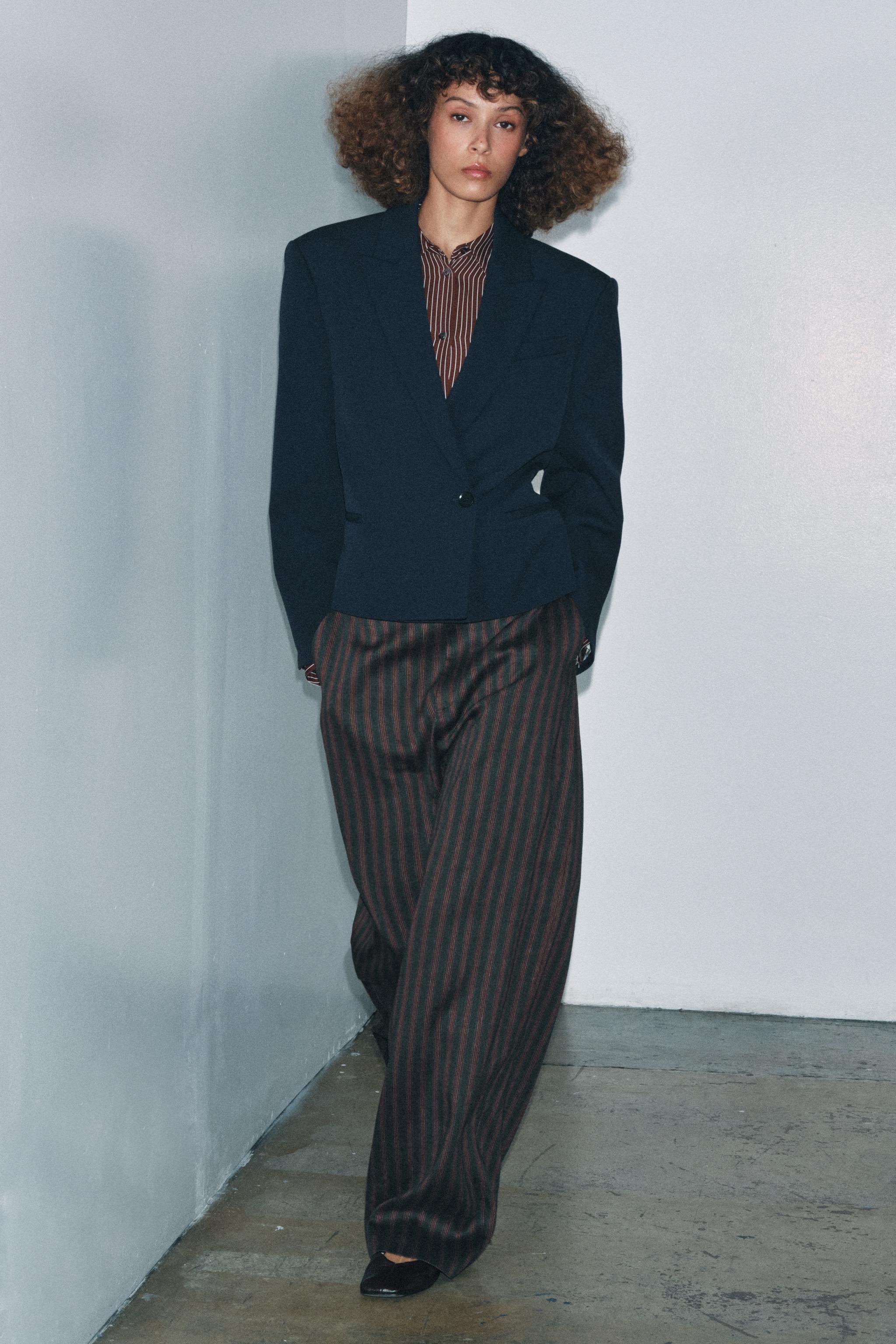 クロップド丈ブレザー ZW COLLECTION LIMITED EDITION - ダーク