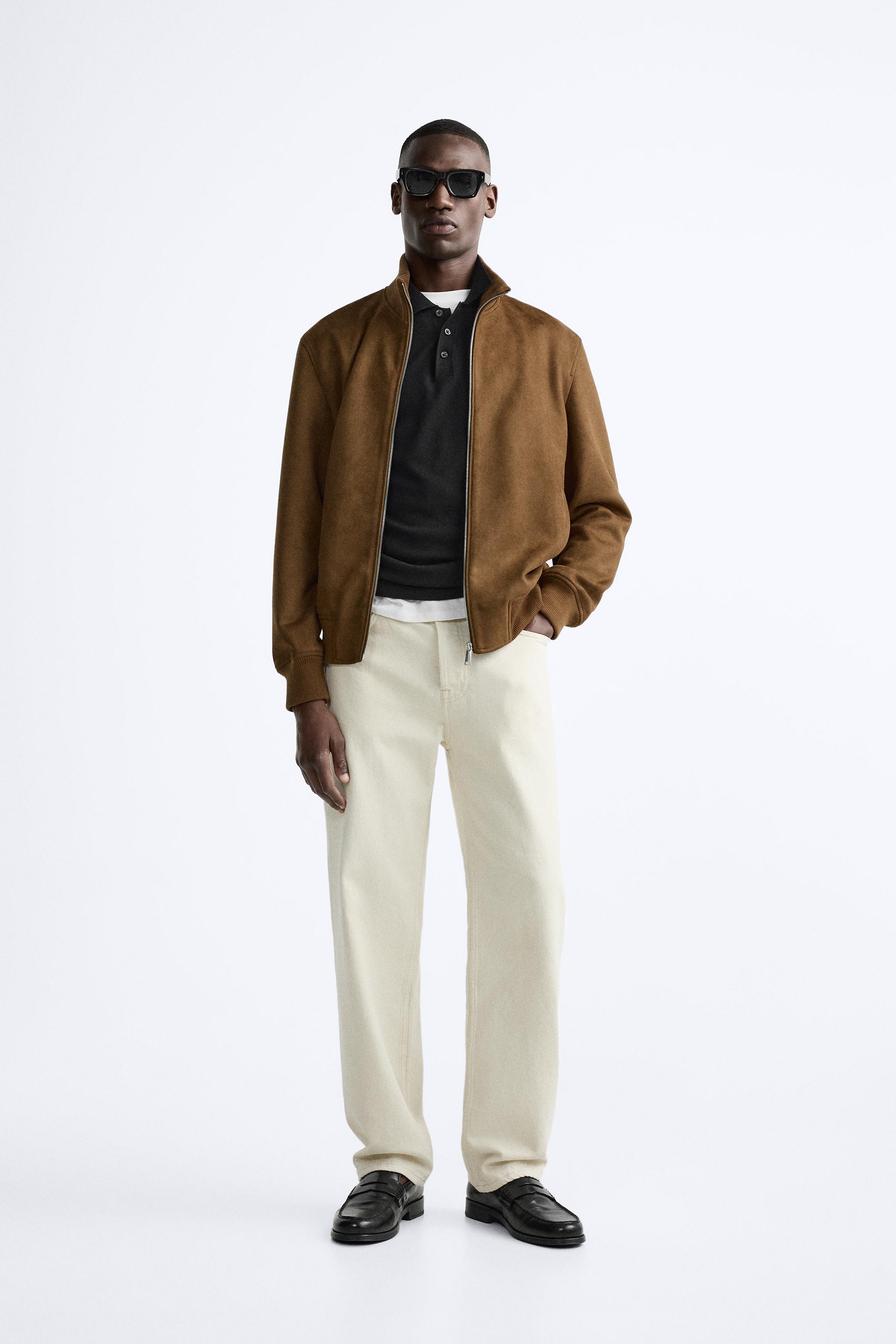 Men s Suede Jackets ZARA India