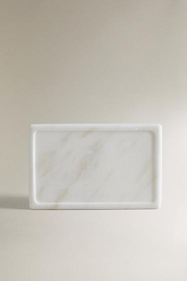 PLATEAU BAIN MARBRE BLANC - blanc de Zara