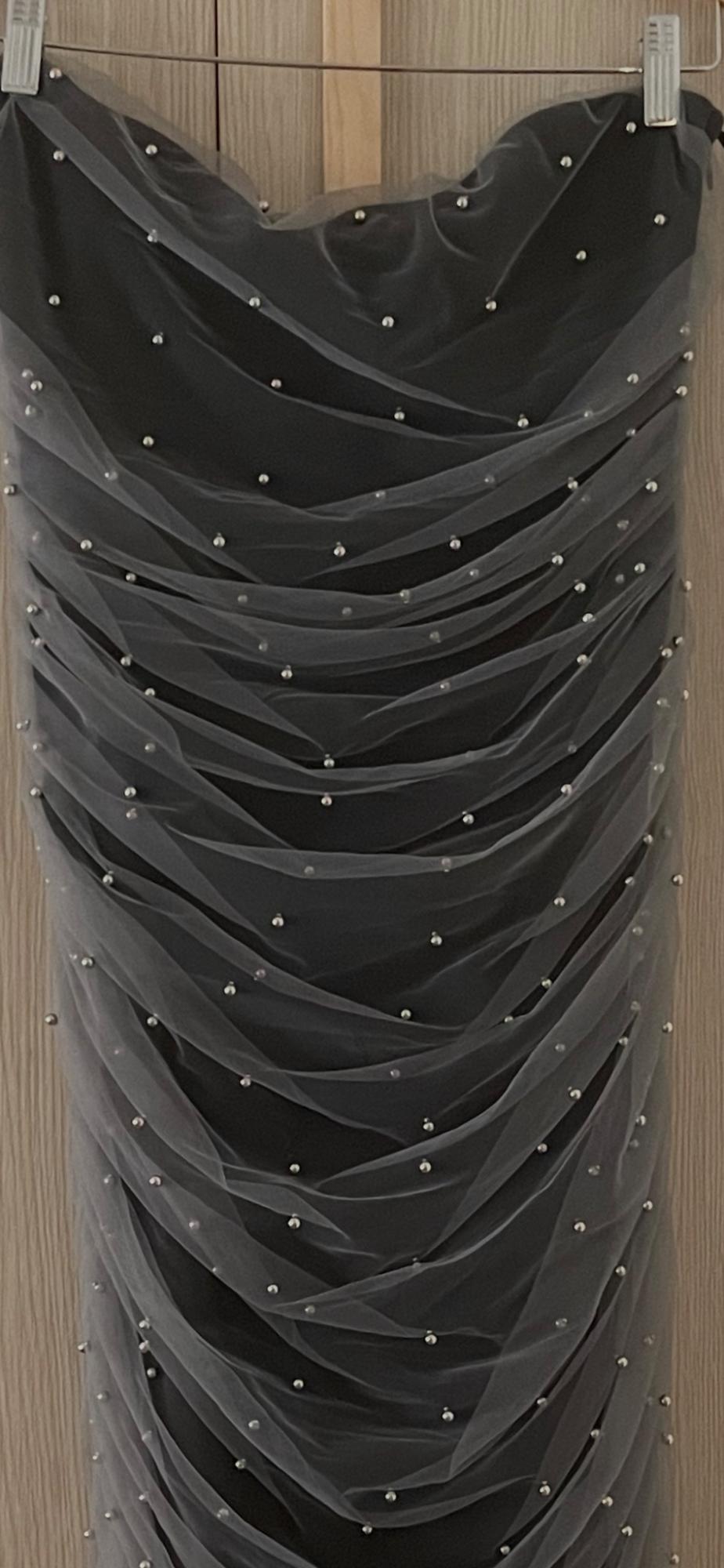 KNIT MIDI DRESS WITH BEADS - Image 3