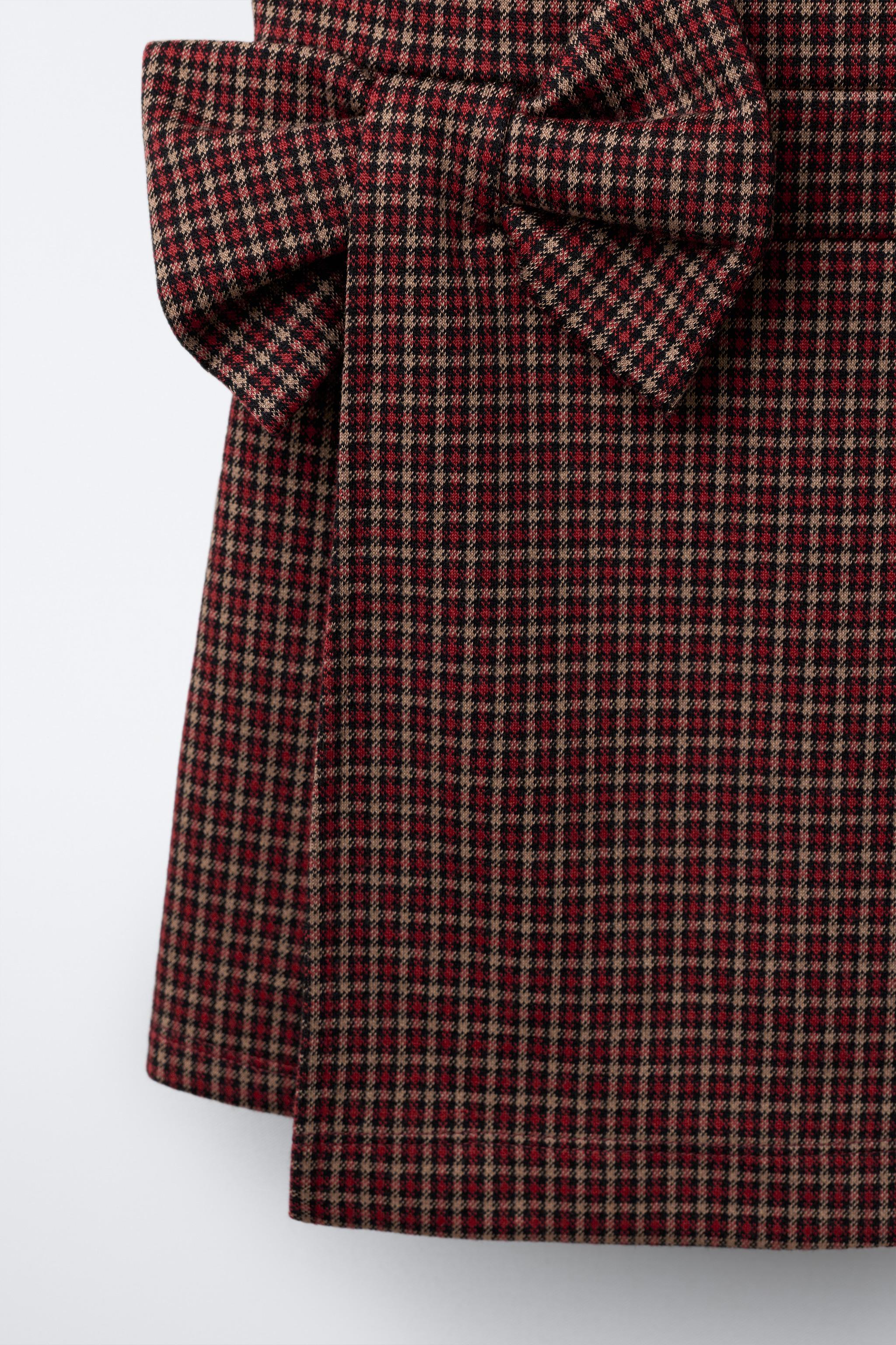 PLAID BOW SHORT JUMPSUIT