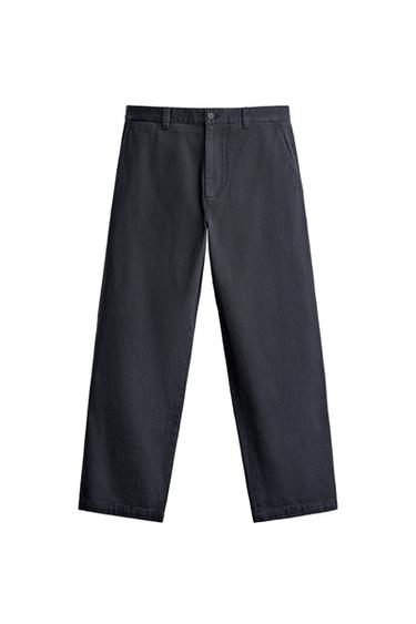 Zara AARON LEVINE X ZARA REGULAR FIT CHINOS - Navy blue