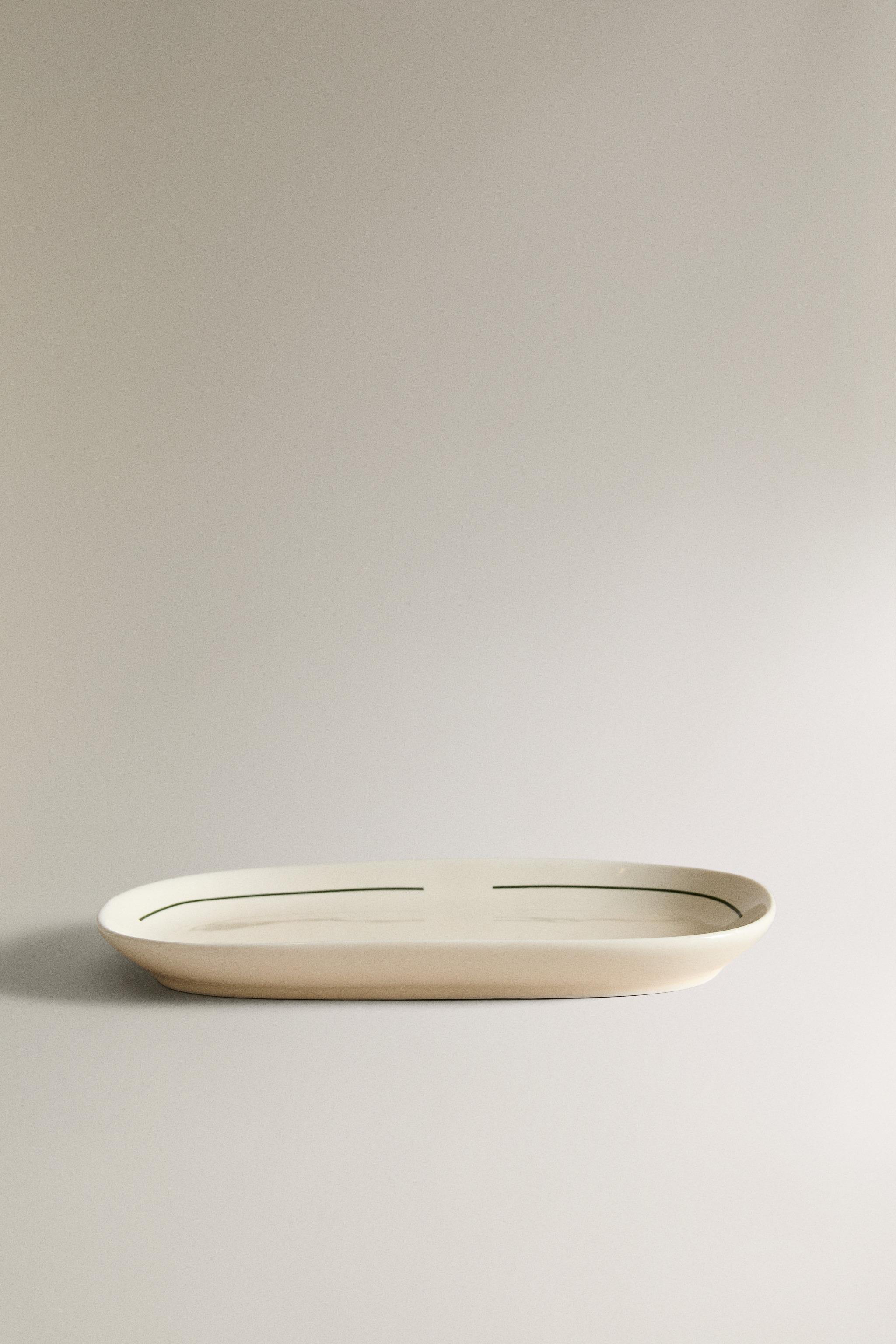 STONEWARE COFFEE SHOP SERVING DISH