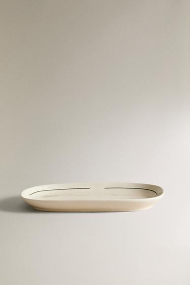 ΠΙΑΤΕΛΑ ΠΗΛΙΝΟ ΚΑΦΕΤΕΡΙΑΣ - Λευκό / Πράσινο του Zara - Εικόνα 0