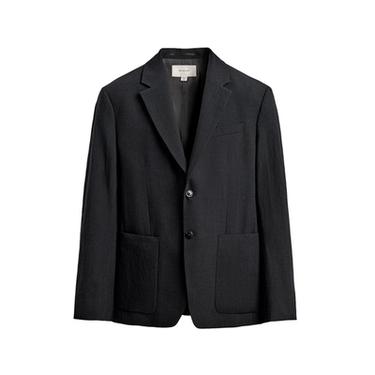 100% WOOL TEXTURED SUIT BLAZER - Black by Zara