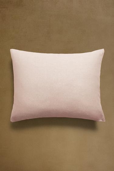 HOUSSE DE COUSSIN EN LIN XXL - Rose pâle de Zara - Image 5