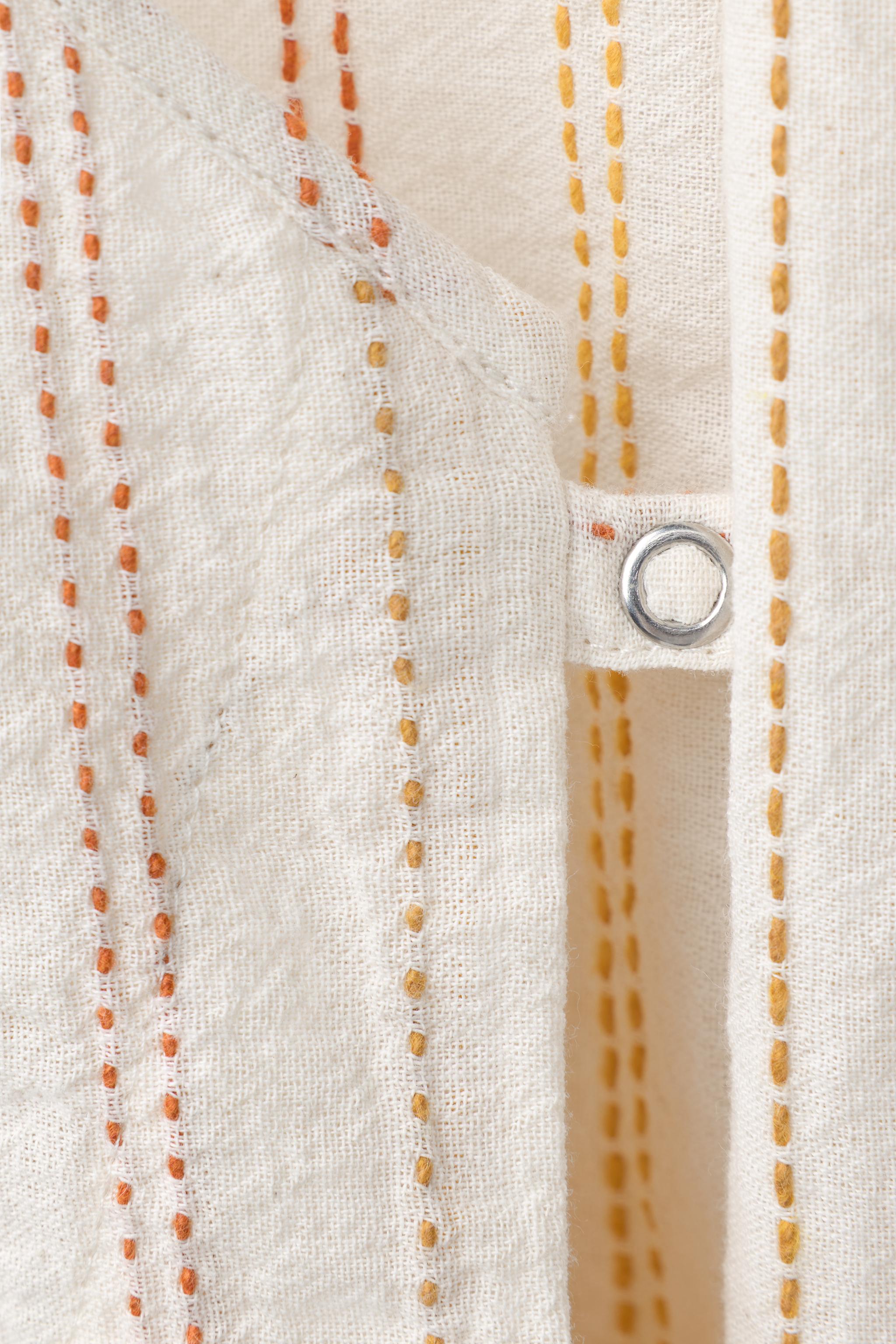 CONTRAST TOPSTITCHING KIMONO ROMPER