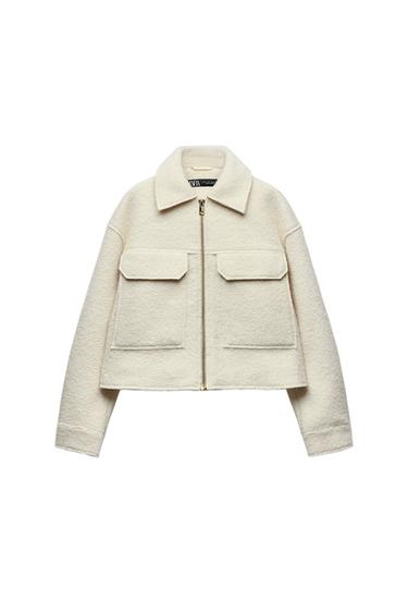 CROPPED BOUCLÉ JACKET