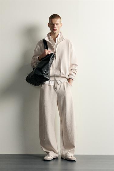 PANTALÓN BALLOON FIT ESTRUTURA - Gris vigoré de Zara