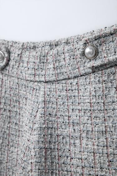 TEXTURED BERMUDA SHORTS - Light blue by Zara