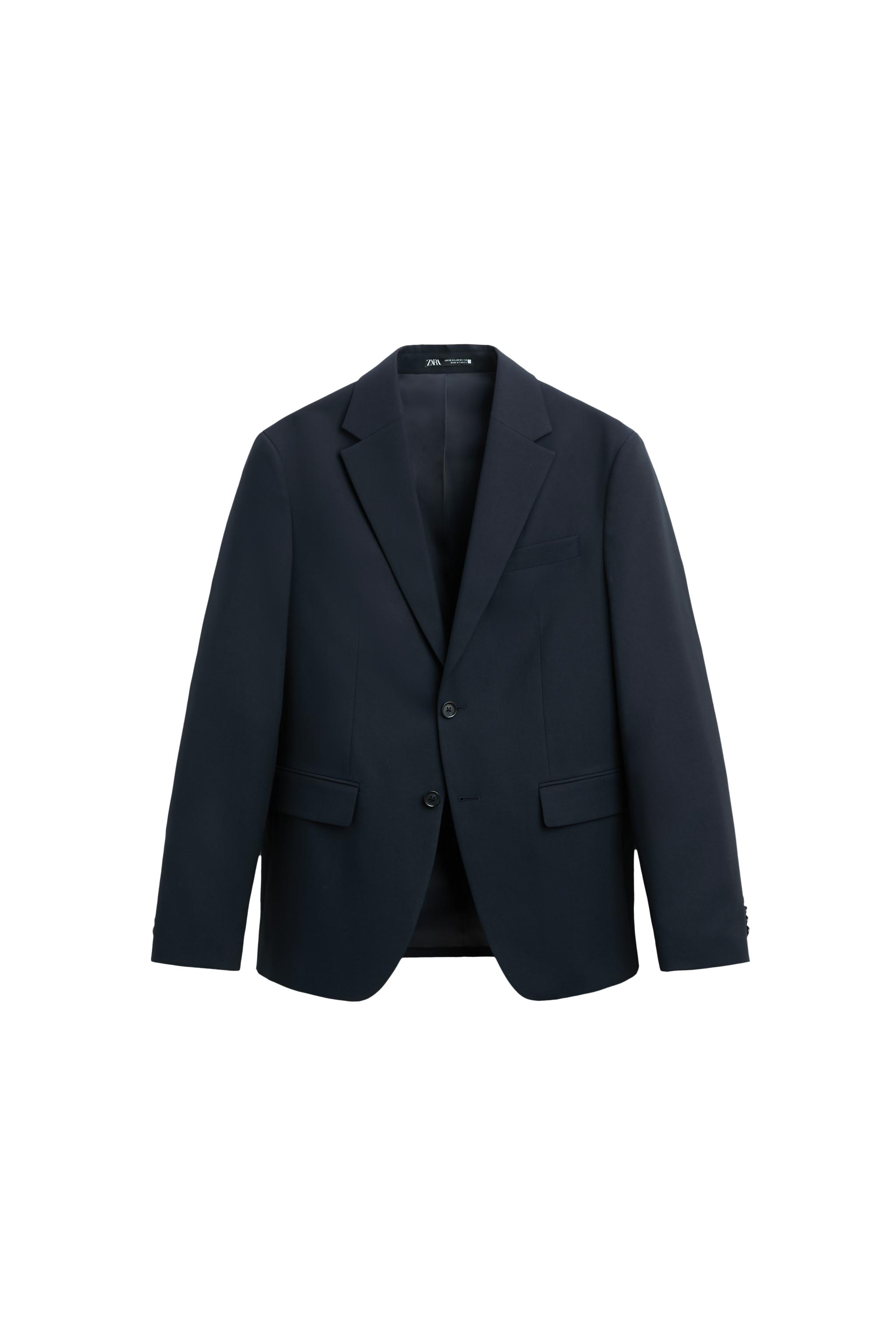 TEXTURED SUIT JACKET | SECOND HAND | Zara Preowned