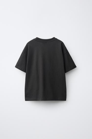 TEXT GRAPHIC T-SHIRT — Black 2
