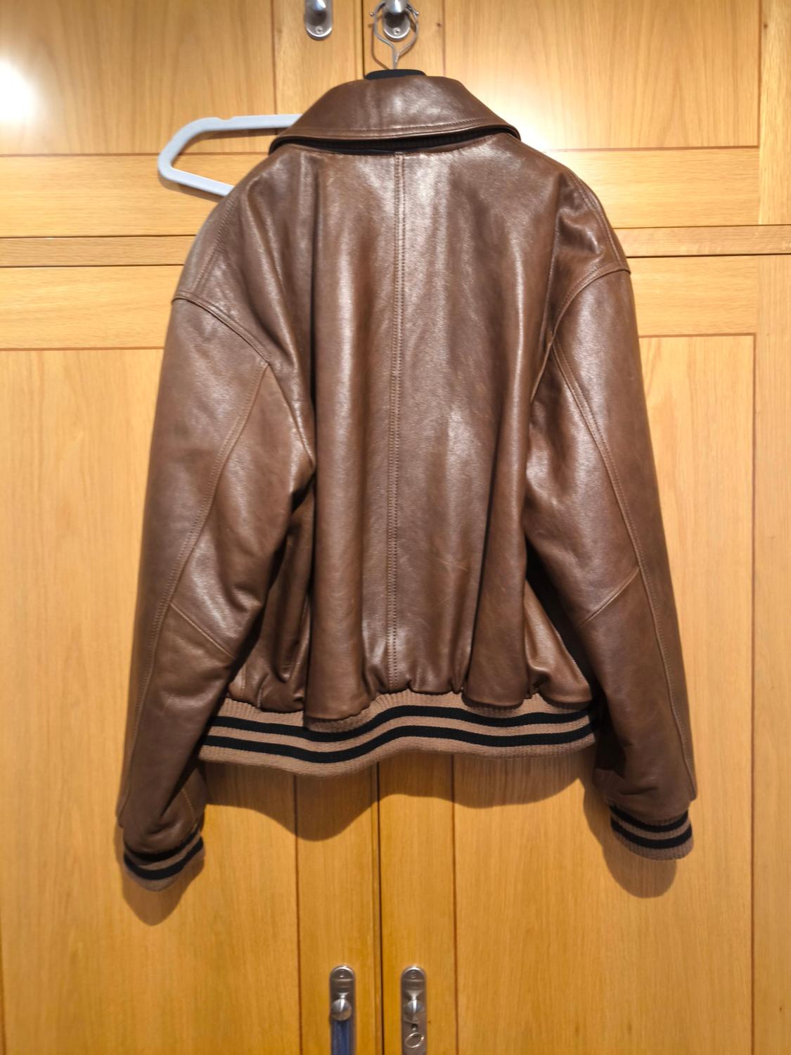 VARSITY 50TH ANNIVERSARY LEATHER BOMBER JACKET - Image 2