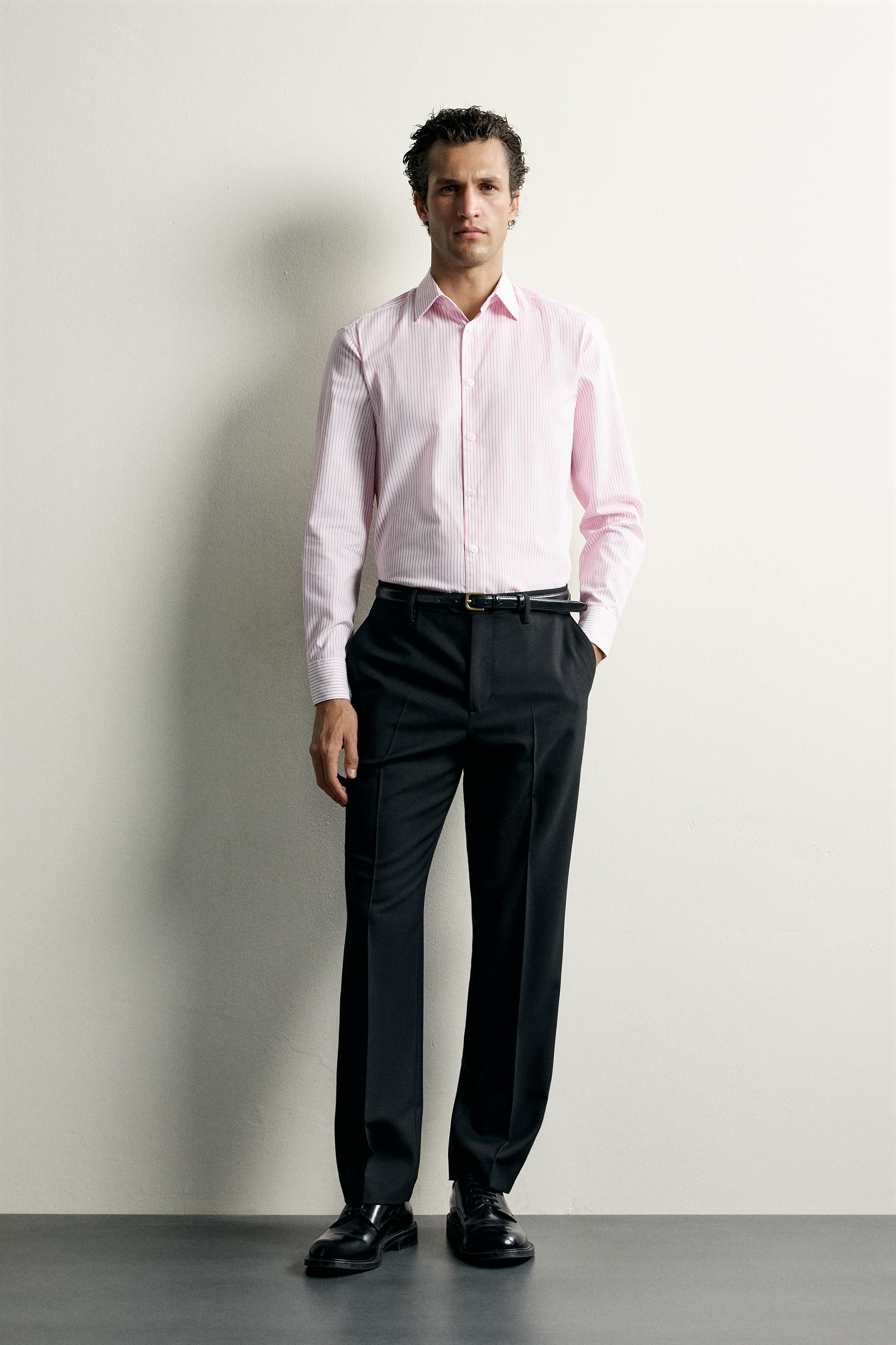 CHEMISE COUPE REGULAR STRUCTURÉE