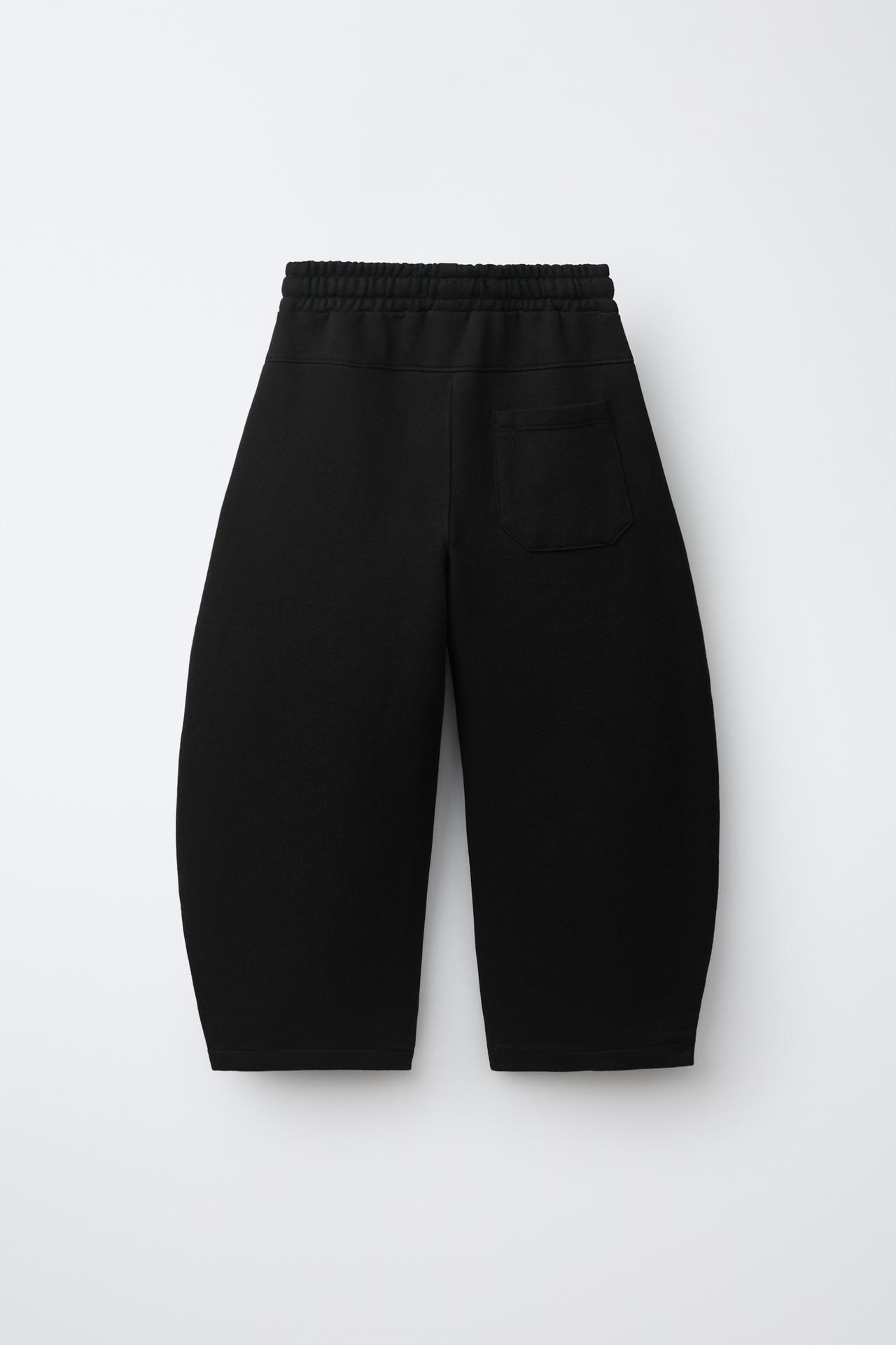 BARREL PLUSH PANTS — Black
