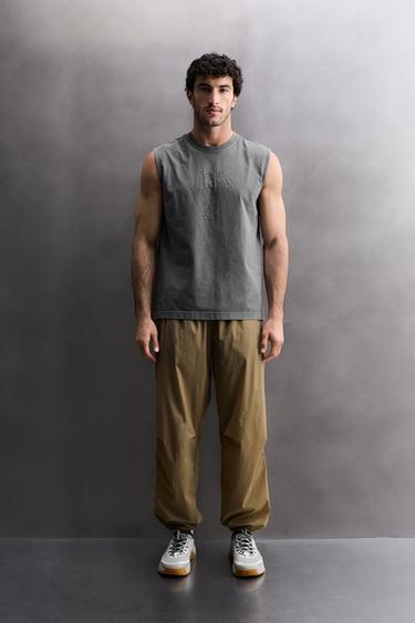 TRAINING TANK TOP - Anthracite grey by Zara