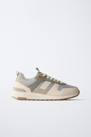 Zara 拼接運動鞋 - 灰色