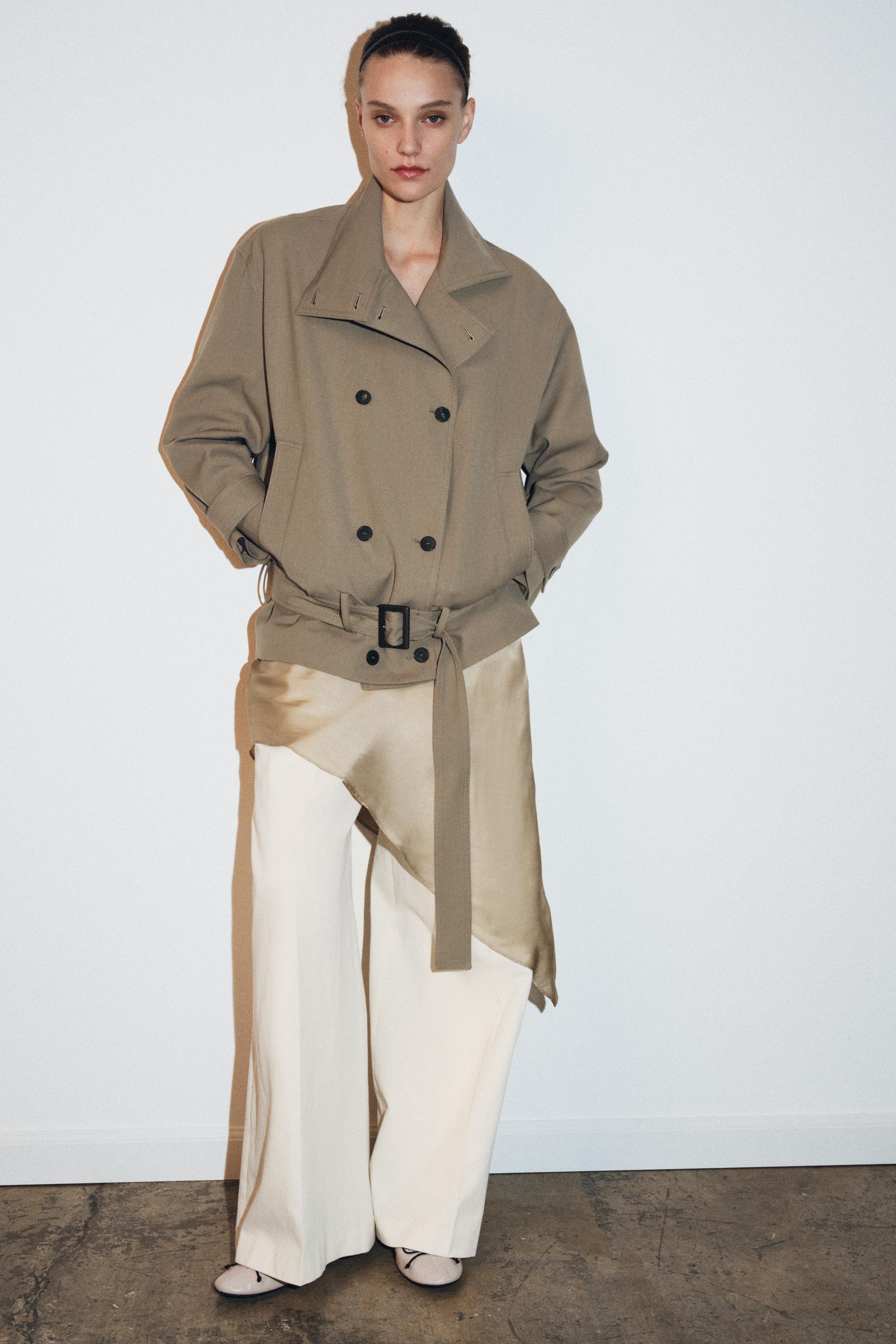 FLOWY BELTED JACKET ZW COLLECTION