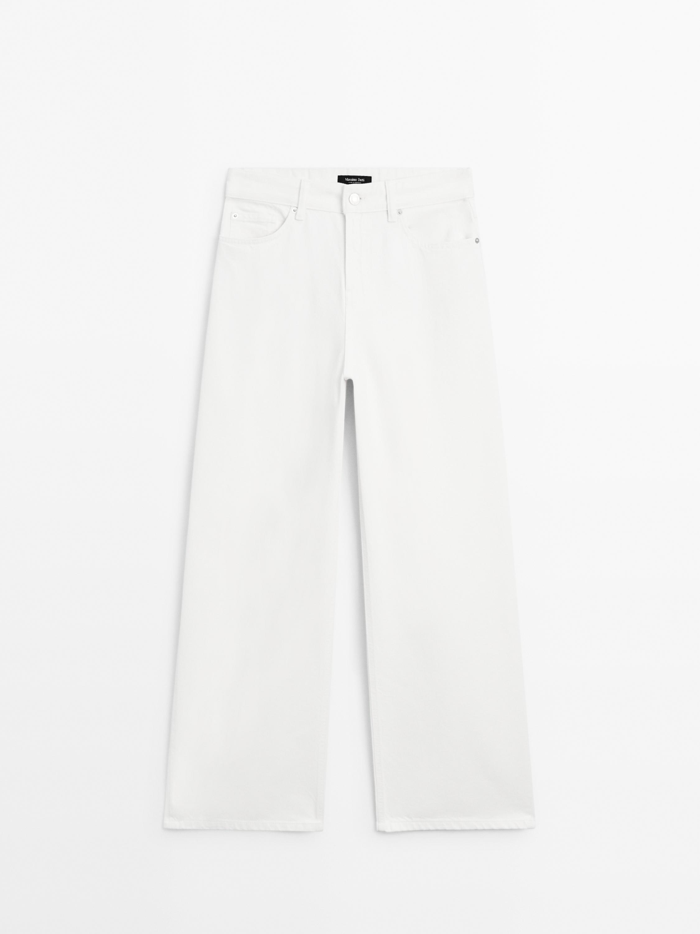High-waist barrel fit jeans