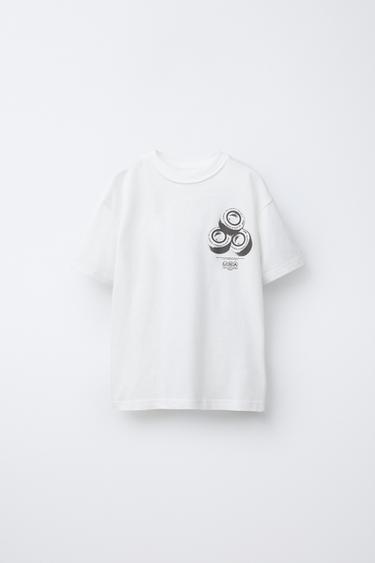 Zara SKATE PRINT T-SHIRT - White - Image 0