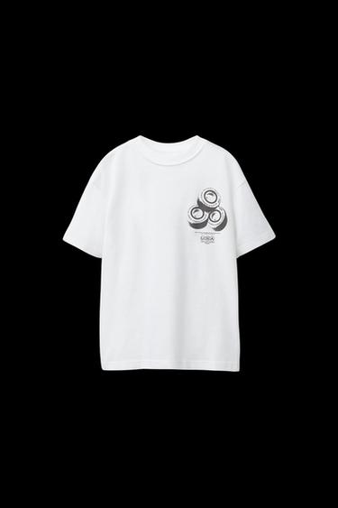 SKATE PRINT T-SHIRT - White by Zara - Image 0