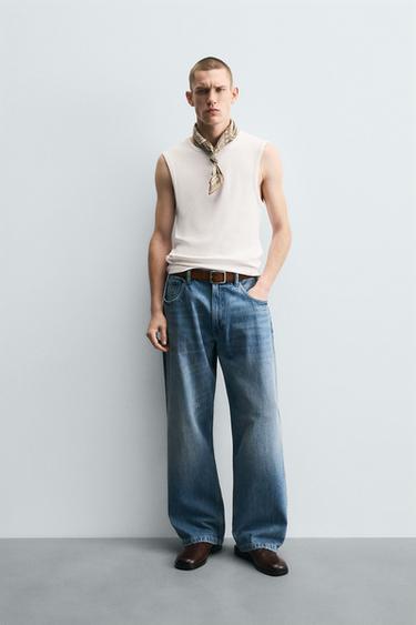 CAMISETA TANK RIB BÁSICA - Blanco de Zara - Imagen 0