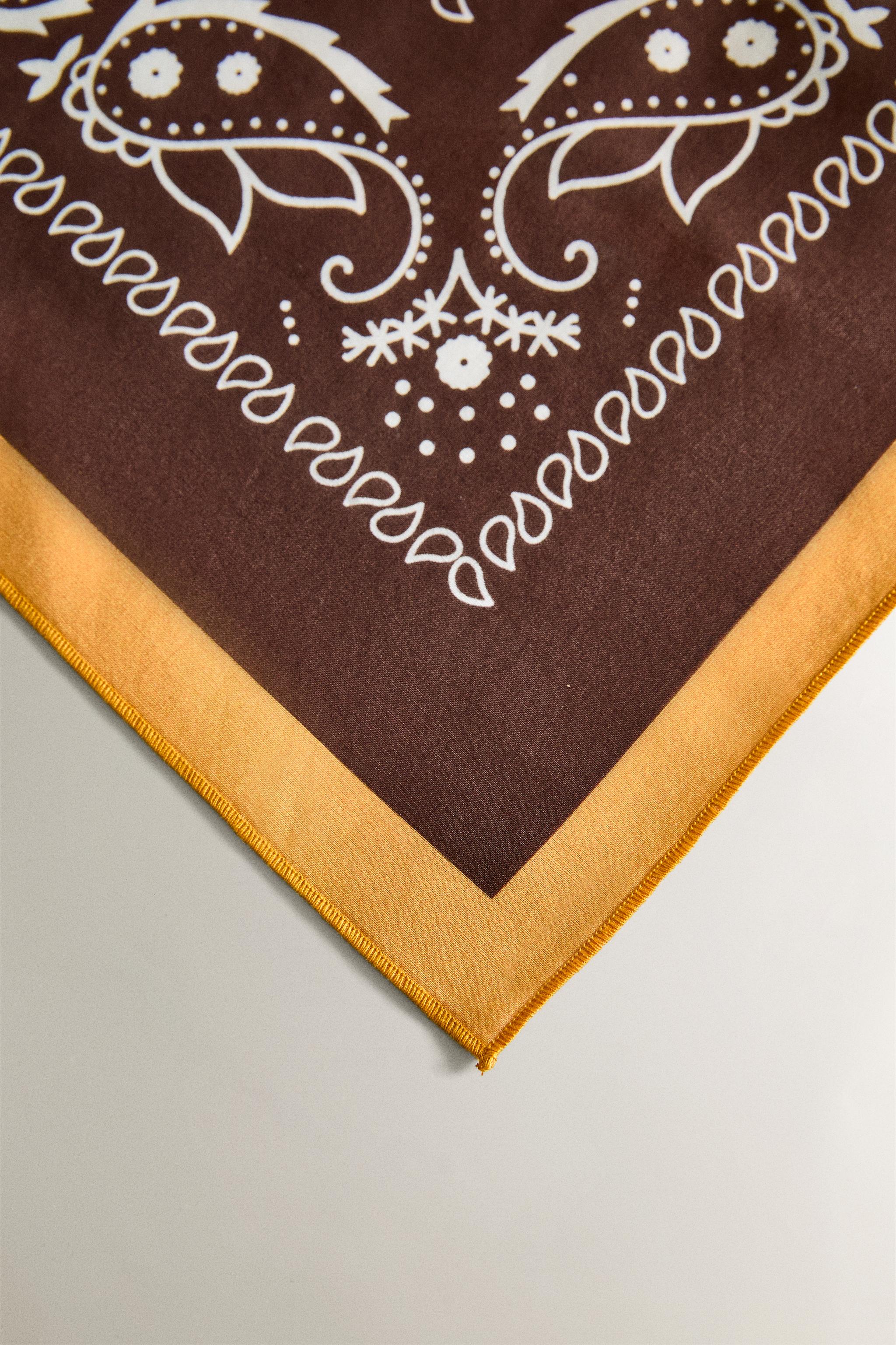 BANDANA COTON PAISLEY POUR ANIMAUX DE COMPAGNIE