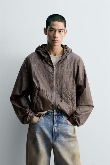 LIGHTWEIGHT TECHNICAL JACKET - Brown by Zara