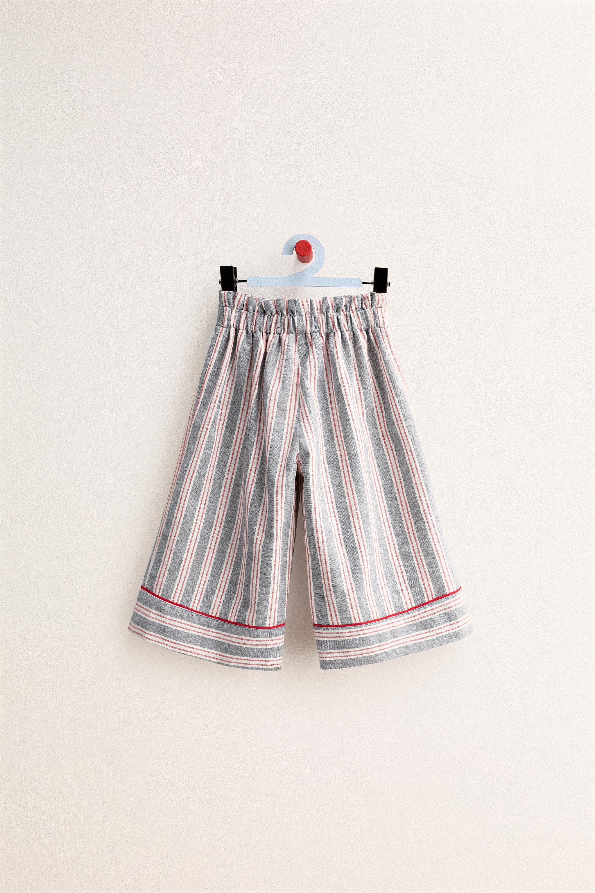 ZARA TIMELESS - PANTALON LARGE À RAYURES