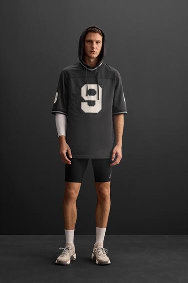 AMERICAN FOOTBALL T-SHIRT - Anthracite grey by Zara - Image 0