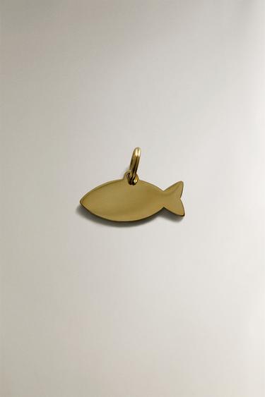 STAINLESS STEEL FISH PET CHARM - Gold by Zara - Image 0