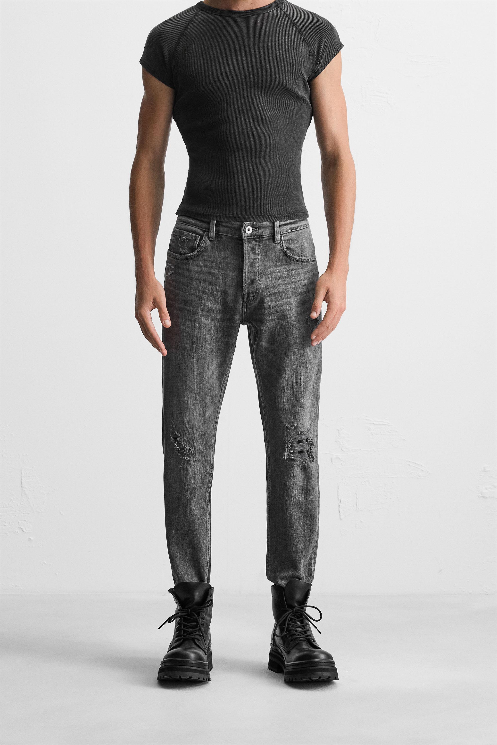 RIPPED SKINNY FIT JEANS - Main Image