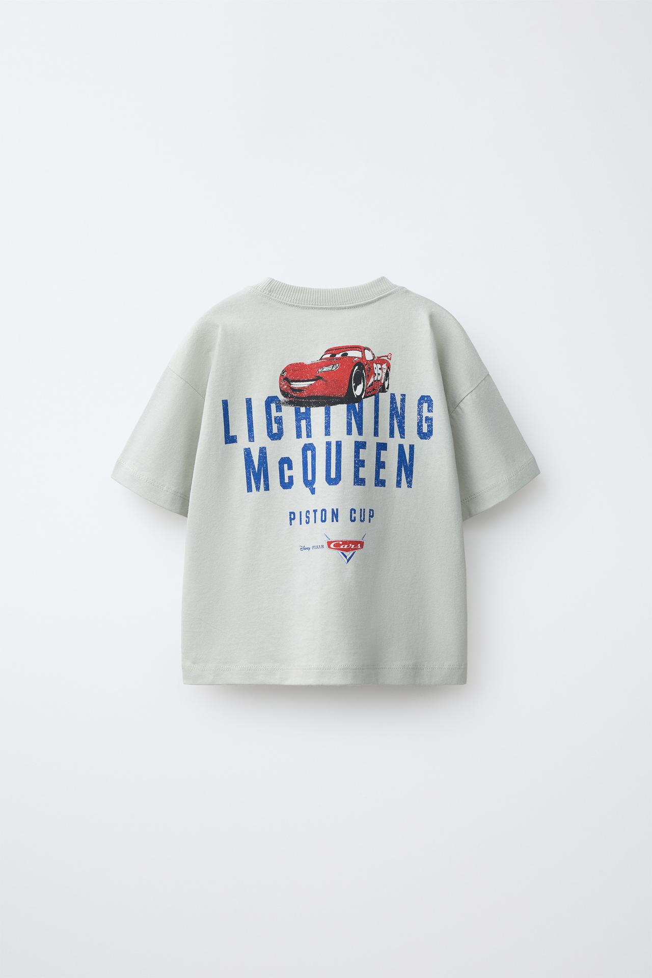 CARS LIGHTNING MCQUEEN © DISNEY/PIXAR Graphic T-Shirt — Blue / Gray