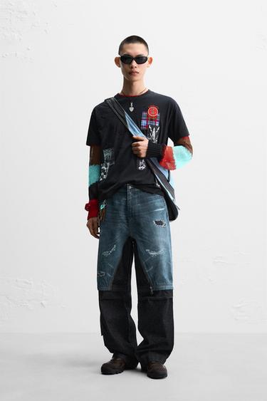 グラフィックパッチTシャツ X ANDERSSON BELLブラック0ZaraのグラフィックパッチTシャツ X ANDERSSON BELL - ブラック - 画像 0