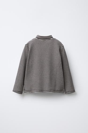 HAUT À COL ROULÉ - Noir / Blanc de Zara - Image 1