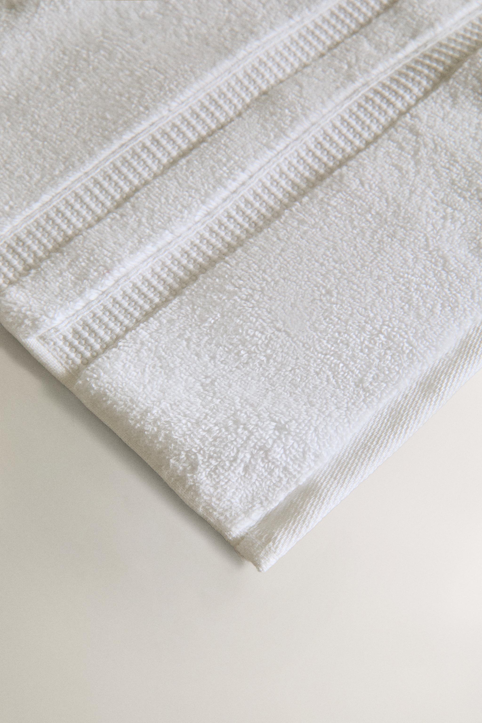 SERVIETTE DE BAIN DOUBLE BORDURE EXTRA DOUCE