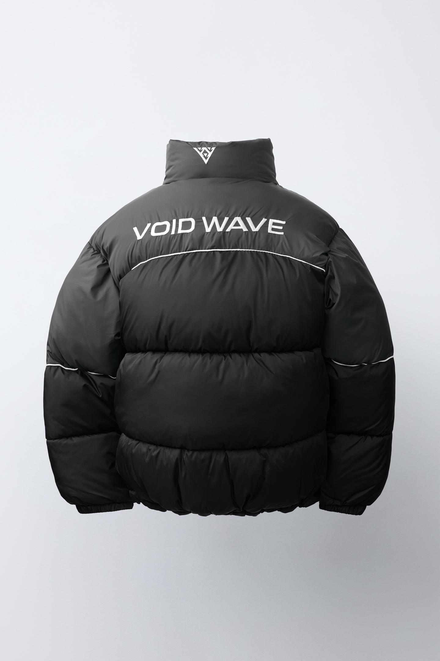 Детская куртка Zara Water-Repellent Contrast Quilted, цвет: Чёрный — фото 4