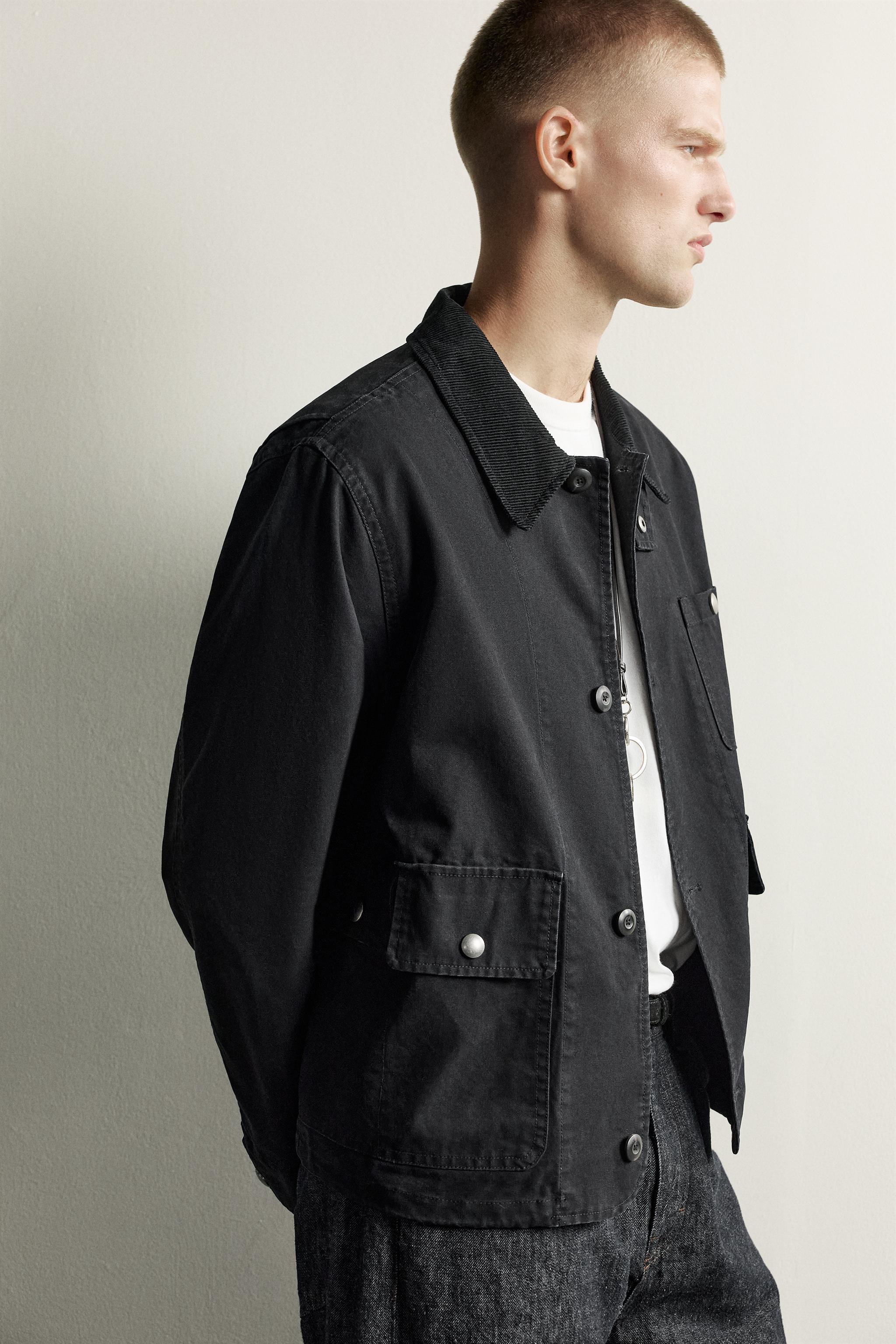 CORDUROY COLLAR POCKET JACKET