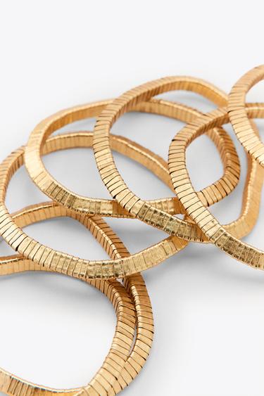 PACK OF ELASTIC BRACELETS - Golden by Zara - Image 2