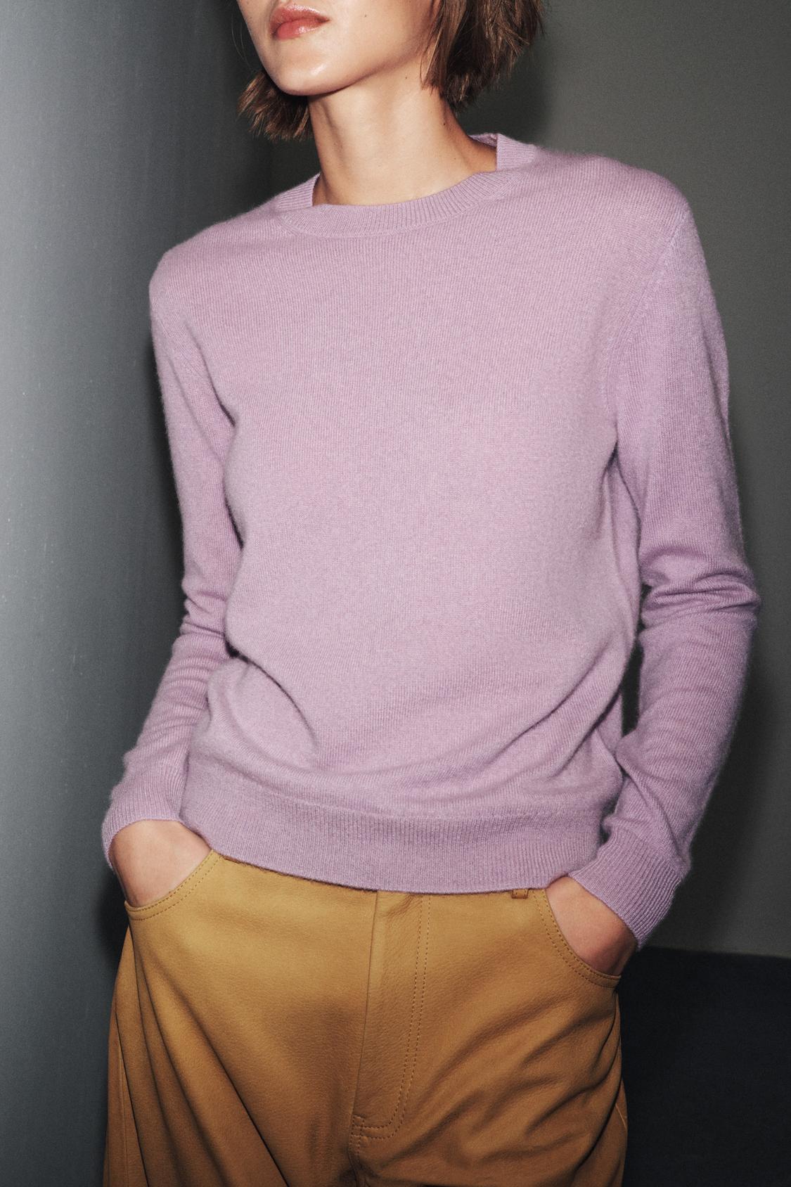 100% CASHMERE BASIC KNIT SWEATER