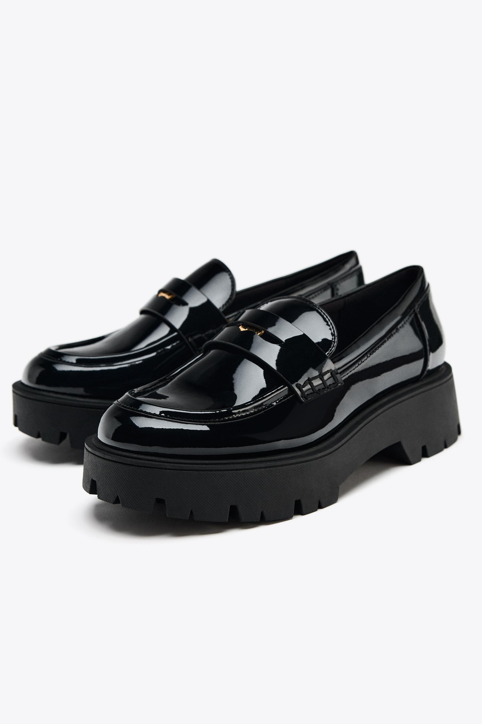 トラックソールローファー - ブラック | ZARA Japan / 日本