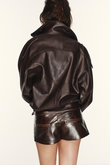 SHORT TAILLE BASSE - Marron de Zara - Image 3