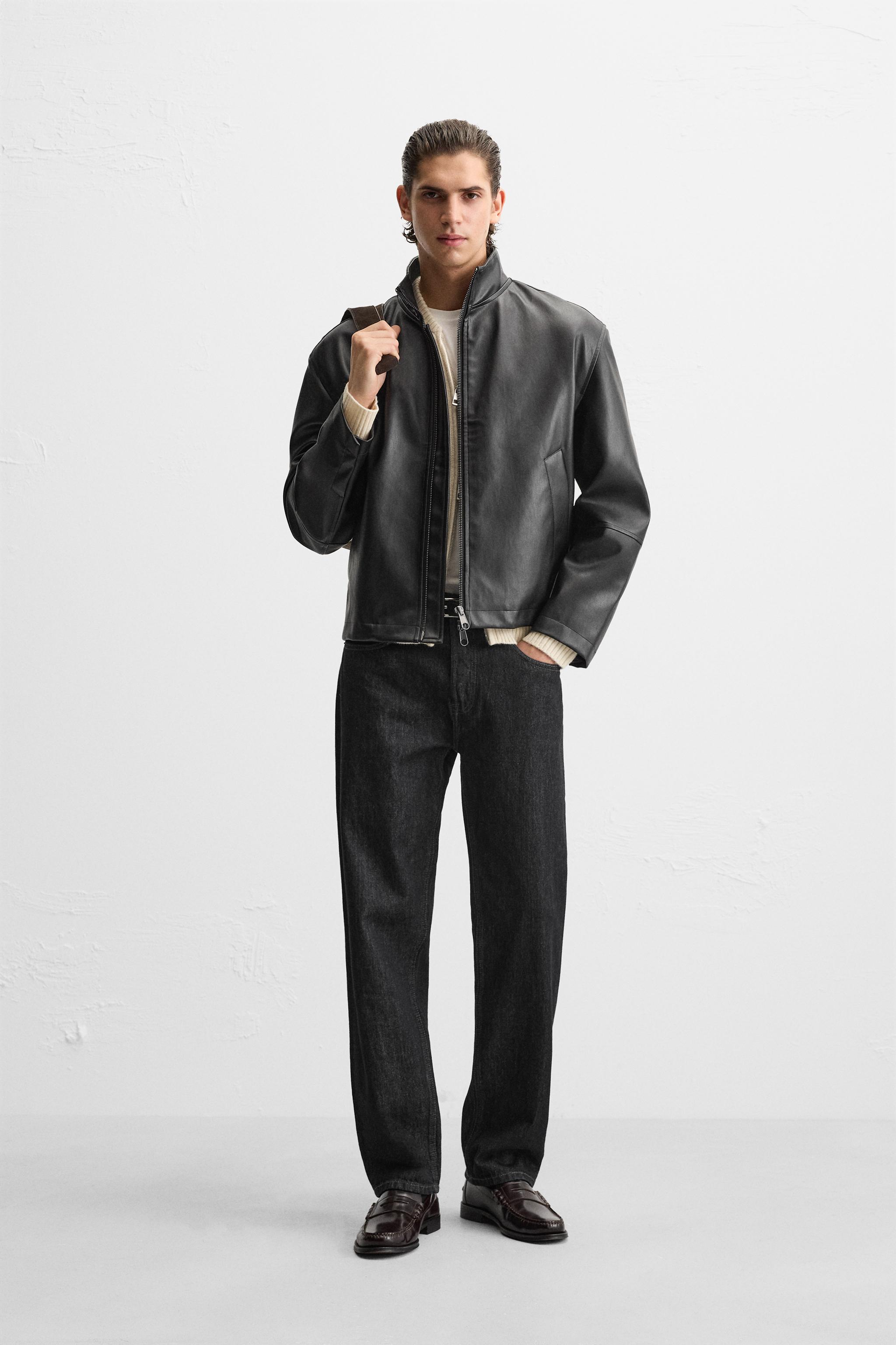 Faux Fur Collar Zara Mantel Men Teddy Coat Zara Kunstfell Zara