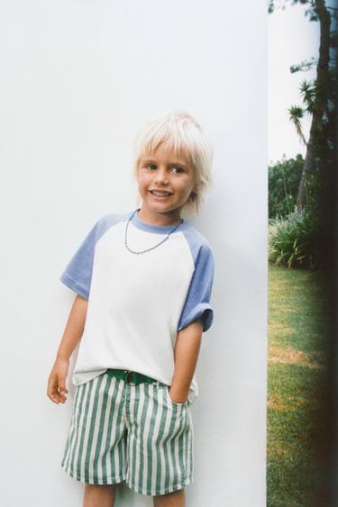 BERMUDA DENIM BAGGY - Raya verde de Zara